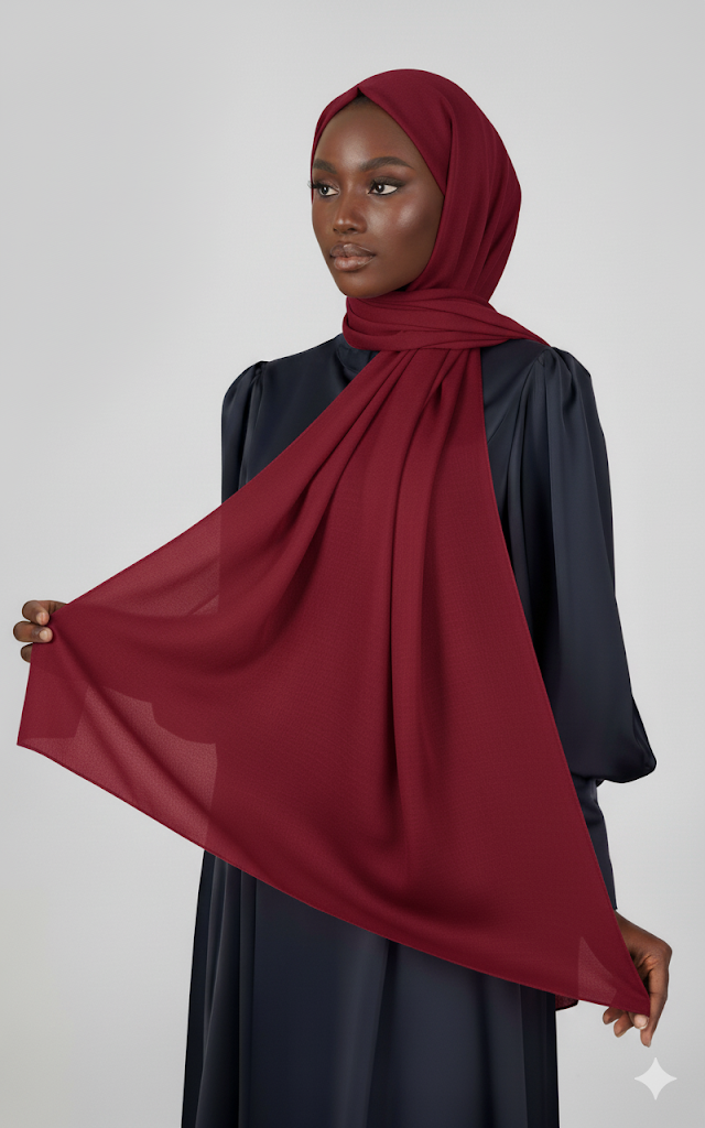 Janjan Shawl Burgundy