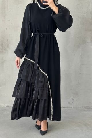 Zenay Tesettür Abiye Siyah