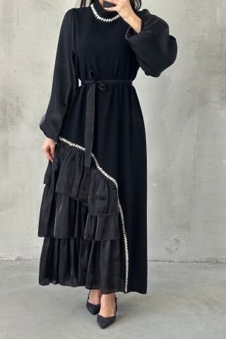 Zenay Tesettür Abiye Siyah