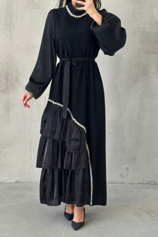 Zenay Tesettür Abiye Siyah