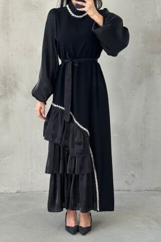 Zenay Tesettür Abiye Siyah