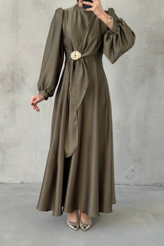 Eliz Saten Tesettür Abiye Haki