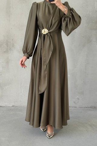 Eliz Saten Tesettür Abiye Haki