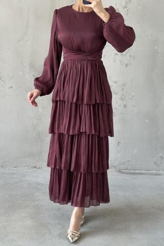 Linay Tesettür Abiye Bakır