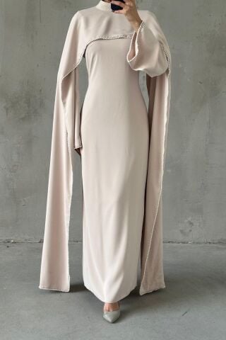 Okyanus İnci Akış Tesettür Abiye Taş