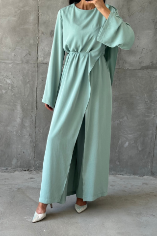 Ilay Hijab Jumpsuit, Aqua Green