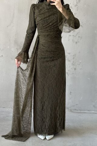 Leya Tesettür Abiye Haki