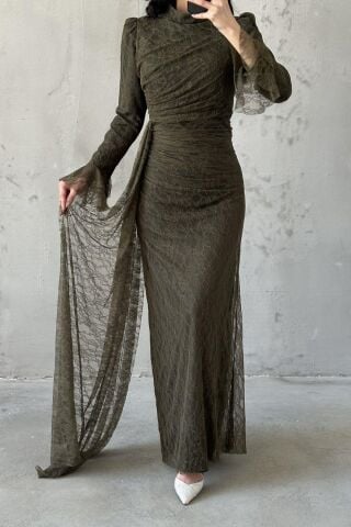 Leya Tesettür Abiye Haki