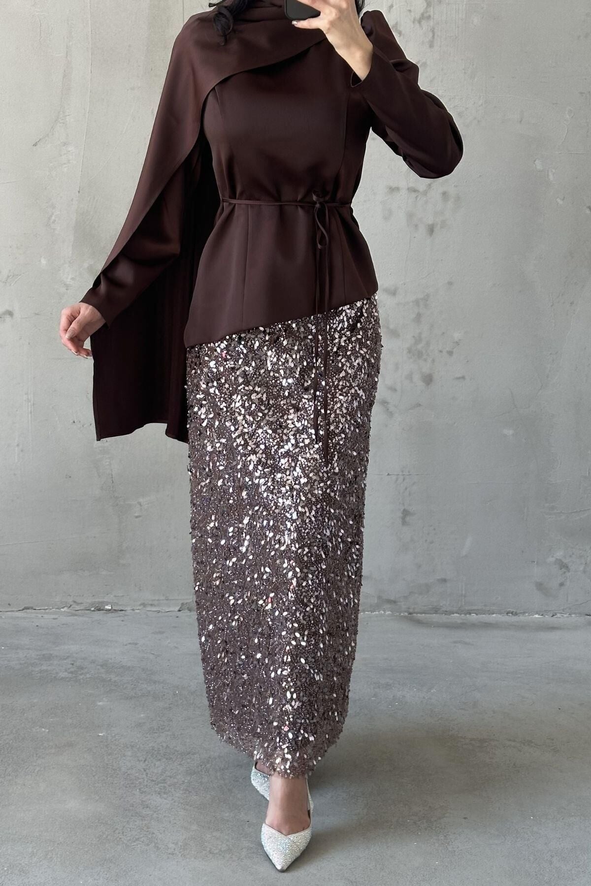 Zümra Hijab Set Brown