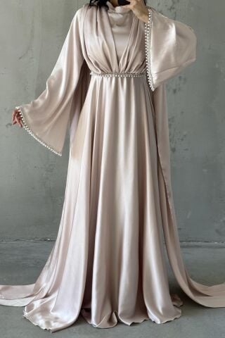 Hira Tesettür Abiye Pudra