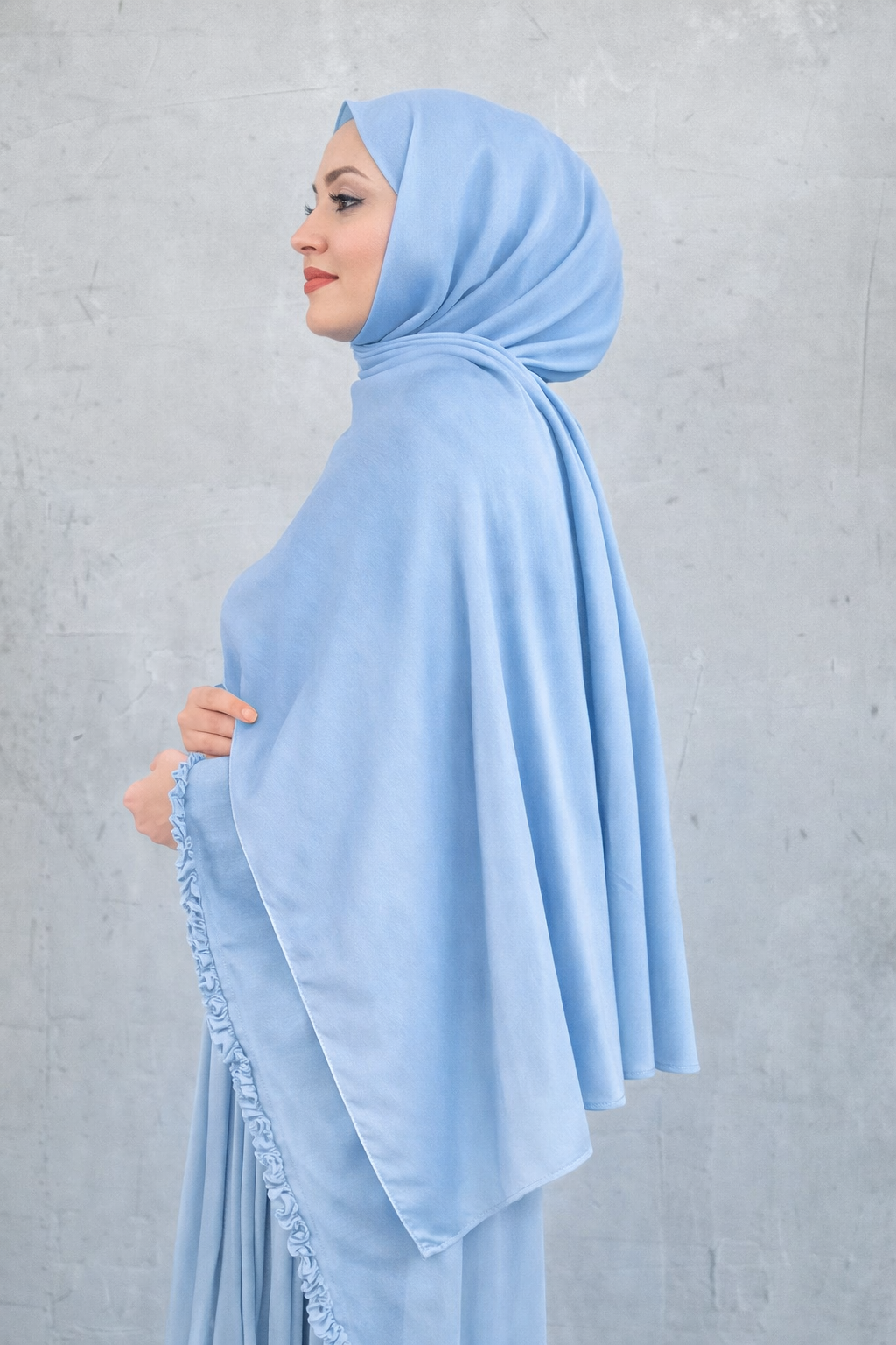 Janjan Şal Toz Bebe Mavisi