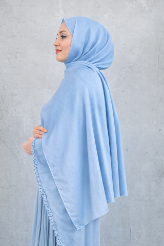 Janjan Şal Toz Bebe Mavisi