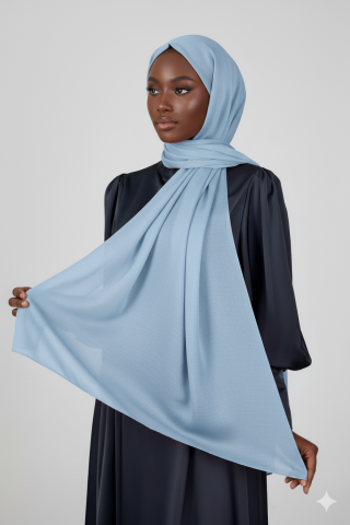 Janjan Shawl Dusty Baby Blue