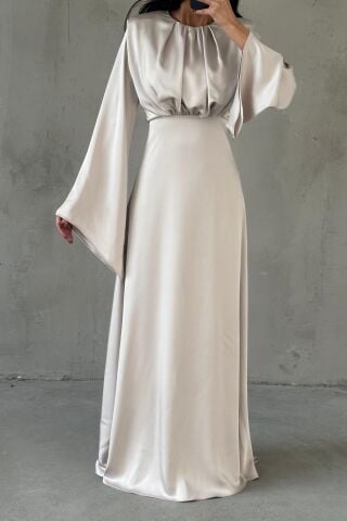 Miralya Saten Tesettür Abiye Taş