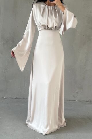 Miralya Saten Tesettür Abiye Taş