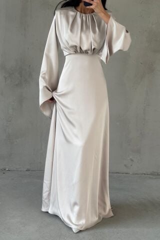 Miralya Saten Tesettür Abiye Taş