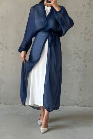 Zarif Tasarım Janjan Tesettür Lacivert