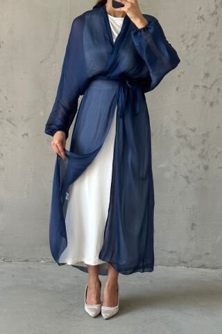 Zarif Tasarım Janjan Tesettür Lacivert