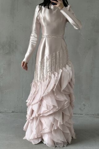 Avelin Tesettür Abiye Pudra