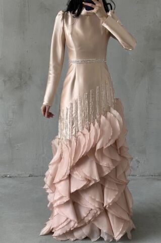 Avelin Tesettür Abiye Bakır