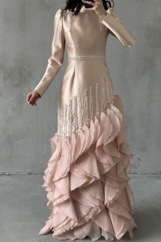 Avelin Tesettür Abiye Bakır