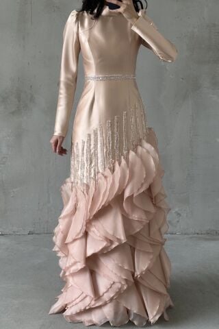 Avelin Tesettür Abiye Bakır