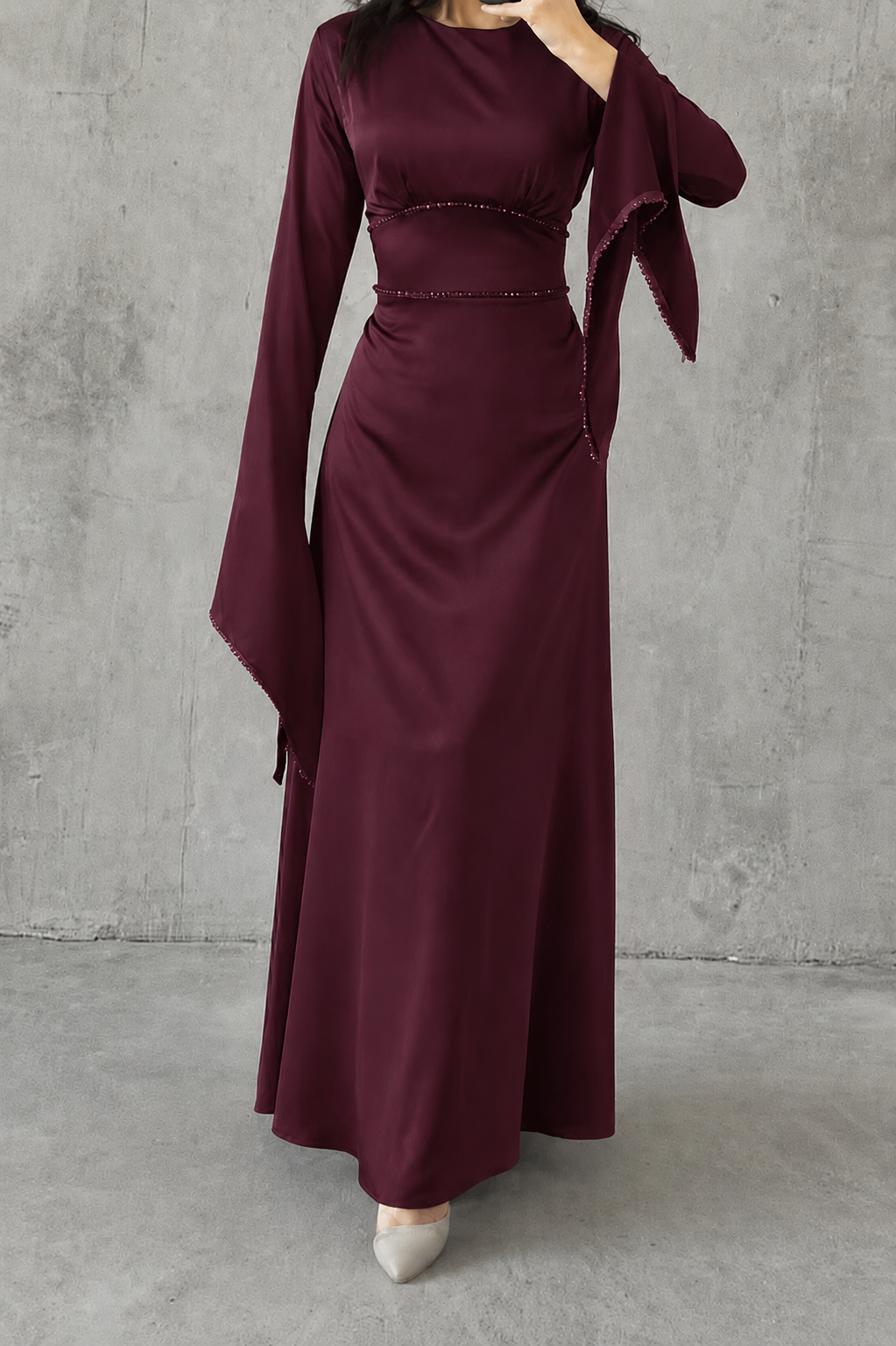 Melisa Tesettür Abiye Mürdüm