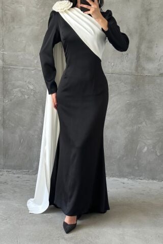 Berra Tesettür Abiye Siyah